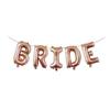 Conjunto de letras 'birde' ouro rosa dourado de 16 polegadas transfronteiriço, canudo, balão de decoração de casamento