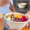 Tigelas Descartáveis Atacado por Caixa, Tigelas de Iogurte Cold Brew, Tigelas de Papel para Barracas, Tigelas de Raspa de Gelo, Tigelas de Gelo Fofo, Tigelas Espessas para Sobremesas