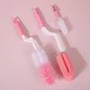 Cepillo para Botellas de Hogar de Tres Piezas Herramienta Multiusos para Limpiar Biberones Cepillo de Esponja para Botellas Cepillo para Tetinas de Biberón