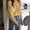 Jaqueta Cardigan de Tricô Novo Estilo Suave de Outono para Mulheres Suéter Macio Cera Solto Emagrecedor Suéter de Tricô Blusa de Manga Longa para Mulheres