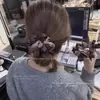 Lazo para el Cabello con Estampado de Leopardo Estilo Coreano para Mujer, Cuerda Elástica de Alto Nivel para Moño, Lazo para Cola de Caballo, Accesorio para el Cabello de Goma