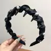 Novo Estilo Suave Cetim Espessado Dente de Onda Pente Headband Temperamento Alto Topo Craniano Headband Acessórios de Cabelo