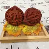 Wen juega selección fina de nogal emparejamiento mango de rosario mango de juego pulpa de envoltura natural plato de adornos vintage jugar colección antigua
