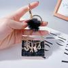 Bolsita de incienso pequeña estilo europeo y americano llavero moda colgante de bolso de visón creativo multi-accesorios borla llavero para coche mujeres