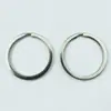 Llavero de Acero Inoxidable Dorado Bañado al Vacío Anillo Plano Pulido Accesorios para Joyería DIY Accesorios para Pulseras Accesorios para Llaveros