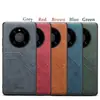 Denior Es Adecuado para Funda de Teléfono Móvil Huawei P70Ultra Mate60Pro Doble Tarjeta Retro P60Pro Funda de Cuero P50