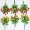 Fruta de la Fortuna de 6 Ramas Fruta Artificial Planta Artificial Fruta Atrae Riqueza Césped Artificial Césped de Plástico Fruta Auspiciosa Decoración del Hogar Flor