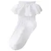 Calcetines para Bebé 2026, Algodón Peinado Transpirable de Otoño e Invierno, Calcetines de Encaje para Bebé Niña, Calcetines de Princesa, Alta Elasticidad, No Aprietan