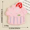 Etiqueta de Bordado Computadorizado Desenho Animado Original Comida Bolo Patch Adesivos Bordados Autoadesivos Acessórios para Roupa Adesivos de Tecido DIY