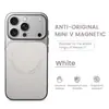 Capa de couro adequada para iPhone 17, acabamento fosco, magnética, capa de proteção completa dois em um para Apple 13 Pro, anti-queda