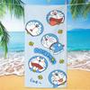 Dropshipping Transfronteiriço Toalha de Praia de Microfibra Doraemon Desenho Animado Fofa Banho Natação Toalha de Banho Viagem Toalha Portátil