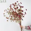 Ramas Artificiales Grandes de Mora, Frutos de Mora, Frutos Dorados, Ramas para Decoración del Hogar, Ramas Largas con Frutos para Decoración del Hogar, Decoración para Arreglos Florales