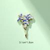 Broche Flor de Iris de Van Gogh Corsage Diseñador Insignia de Planta Personalizada Pin Bolsa Accesorios para Pareja Mujer