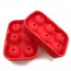 Molde de Silicona para Bolas de Hielo de Whisky Vino Tinto de Seis Cavidades 6-Cavidades Cubitos de Hielo Esféricos Caja de Hielo de Silicona Molde para Pastel Shuixin Xuan