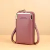 Bolso Cruzado Estilo Nuevo 2026 para Mujer, Moda Japonesa y Coreana, Bolso de Hombro de Gran Capacidad, Cartera con Cremallera, Piel Suave, Patrón de Lichi, Bolso para Teléfono Móvil