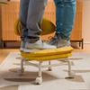 Taburete Pequeño Universal con Ruedas para Hogar, Taburete Bajo Multifuncional Silencioso para Adultos, Taburete Bajo Nube, Taburete para Cambiarse los Zapatos