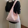 Bolsa Tote de Grande Capacidade para Mulheres Coreana de Nicho Simples com Carta Bolsa de Ombro para Trabalho e Deslocamento Bolsa Tote de Grande Capacidade