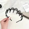 Diadema Ondulada para Mujer con Flequillo, Diadema Trenzada Perezosa, Pasador Versátil Antideslizante Simple de Hada, Diadema de Flores