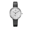 Reloj Sk Shengke Estudiante Simple Casual Moda Tendencia Cuarzo Correa de Fibra de Agua Dos Pines Semicircular Aleación
