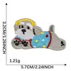 Dachshund Lindo Estilo Coreano Autoadhesivo Bordado en Tela Decoración DIY Funda de Teléfono Bordado Accesorios de Ropa Parche de Tela
