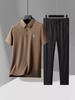Ropa de verano para hombre de dos piezas de alta gama, un conjunto de traje deportivo para hombre, ropa a juego para hombre, pantalones