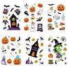 8 adesivos da série de Halloween 2 decoração de livro de mão caixa de telefone de parede notebook adesivos de mesa atacado