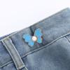 Hebilla de cintura de mariposa hebilla desmontable sin clavos botón de cintura sin costuras jeans cintura gran cambio pequeño artefacto adelgazante de cintura