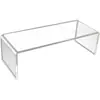 Conjunto de Rack de Armazenamento de Acrílico para Display Transparente Espessado em Forma de U Armazenamento de Mesa Camadas Múltiplas Camadas Elevadas Feito à Mão