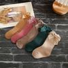 Calcetines Grues de Color Sólido con Lazo Estilo Español para Niños 2021 Calcetines Explosivos de Instagram Calcetines para Bebé