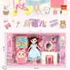 Juguete de muñeca multiarticulada para jugar a la casita 009-9 set de muñecas muñeca de tocador con espejo serie al por mayor