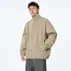 Jaqueta Retro Japonesa Masculina 2025 Primavera e Outono Nova Tendência Versátil Solta Casual Color-Block Lapela Jaqueta de Trabalho