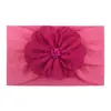 Nueva Banda para el Cabello Infantil Europea y Americana Accesorios para el Cabello Turban Lindo de Ala Ancha para Bebé que no Marca Banda para el Cabello de Bebé con Flor de Nylon