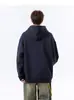 Sudadera con capucha de empalme deconstruido americano para hombre, nueva tendencia de otoño, marca de alta gama, holgada, versátil, chaqueta deportiva