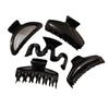 Presilhas de Cabelo de Plástico de Alta Qualidade em Cores Frescas e Preto Brilhante, Acessórios de Cabelo Estilosos e Simples, Enfeites de Cabelo Retrô de Alta Qualidade