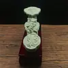 Adornos de Jade Lantian al por mayor para Mudarse a una Casa Nueva, Ruyi de Jade Regalos de Apertura de Jade Blanco, Adornos Artesanales Ruyi de Jade