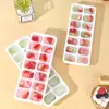 Forma de Gelo de Silicone de Grau Alimentício Reutilizável para Congelador Doméstico