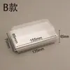 Papel Corrugado de Piel de Vaca Ventana de Resorte Estilo Camping Caja para Frutas de Picnic Caja para Pasteles de Postre Caja de Empaque para Picnic Caja de Picnic