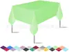Nueva mantel rectangular de plástico de película fundida opcional de 20 colores, multitanmaño, engrosado, impermeable y a prueba de aceite, mantel desechable