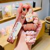 Llavero de Pareja de Té de Leche de Perlas de Dibujos Animados Colgante para Bolso Regalo Pequeño para Niños y Niñas Llavero de Pareja