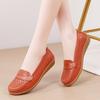 Sapatos Femininos Confortáveis de Tamanho Grande para Travessia de Fronteira, Sapatos Versáteis para o Dia a Dia para Mães, Slip-On Slip-Ons, Sapatos tipo Touca Vazados Respiráveis Antiderrapantes