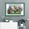 NKF nuevo hilo de punto de cruz bordado jardín cálido diy paquete de materiales flor paisaje pintura decorativa para dormitorio venta al por mayor de fábrica