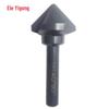 Heyigong 6,3 mm / 20,5 mm / 60 mm x 90 graus preto endurecido vendas por atacado alça reta 3 lâmina chanfro faca