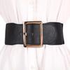 Nuevo Cinturón Elástico Decorativo Negro para Dama Elástico Super Ancho Simple para Negocios de Mujer Ajustado para la Cintura Sello de Cintura Elástico Venta al Mayoreo