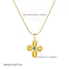 Collar Colgante Floral Transfronterizo Aliexpress Acero Inoxidable Vintage Simple Estilo de Gama Alta Versátil Cadena para Clavícula Joyería para Mujeres