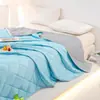 Colcha de Seda Fresca de Verão, Colcha de Cor Sólida Sorvete de Verão, Colcha de Ar Condicionado, Colcha Fina de Verão, Atacado do Fabricante, Seda de Gelo Refrescante