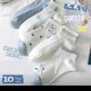 Meias Verão Femininas Meias Finas Sapatilha Meias Femininas Masculinas Meias Cor Sólida Preto e Branco Poliéster Algodão Respiráveis Absorventes de Suor Invisíveis Descartáveis