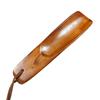 Calzador de Madera Maciza Grabado con Láser, 15.5 cm de Largo, con Cordón de Cuero, Calzador de Madera para Uso Doméstico, Herramienta para Ponerse Zapatos, Gadget para Levantar Zapatos, Disponible para Dropshipping