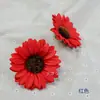Flor de Girasol de 10 cm Flor de Girasol Pequeña Artificial Flor de Muñeca Danzante Tocado Regalo del Día del Maestro Decoración para Sombrero DIY