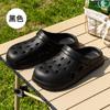 Novos Sapatos de Buraco Eva com Solado Grosso Macio Estilo Ins Popular na Internet Femininos de Verão para Exterior Praia Antiderrapantes Sandálias Baotou