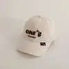 Gorra de Béisbol Ins Estilo Coreano Primavera y Otoño Delgada Moda Infantil Bloques de Color con Bordado de Letras para Niños y Bebés